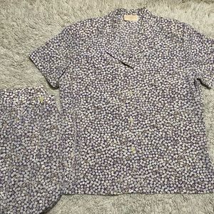 Pendleton blouse and skirt size 10 100% poly Made in USA